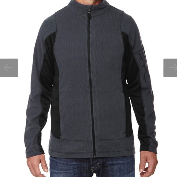 North End Toshiba Men’s Generate Textured‎ Fleece Jacket Size XL - Picture 2 of 10